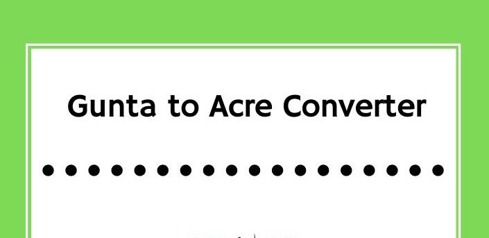 Guntas to Acres