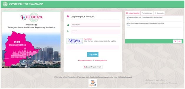 Login to RERA
