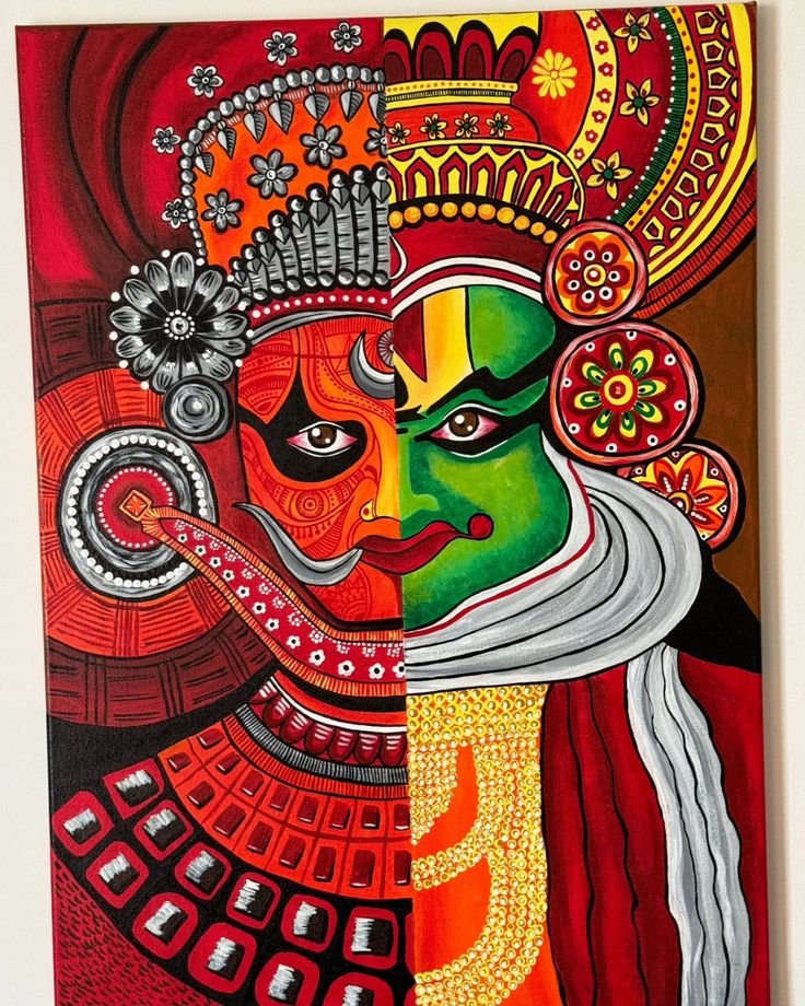 Kerala mural painting art work