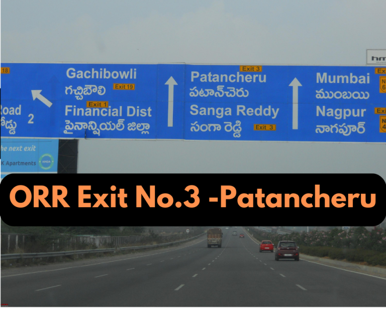 An Over View On Hyderabad Exit Number 3- Patancheru