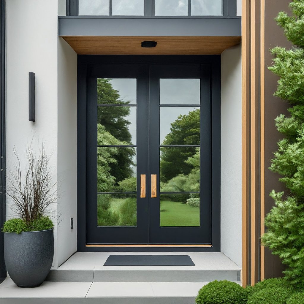Modern Steel or Fiberglass Doors with a Sleek Appearance