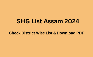 SHG List Assam