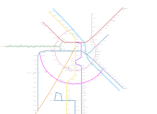 magenta line route map delhi