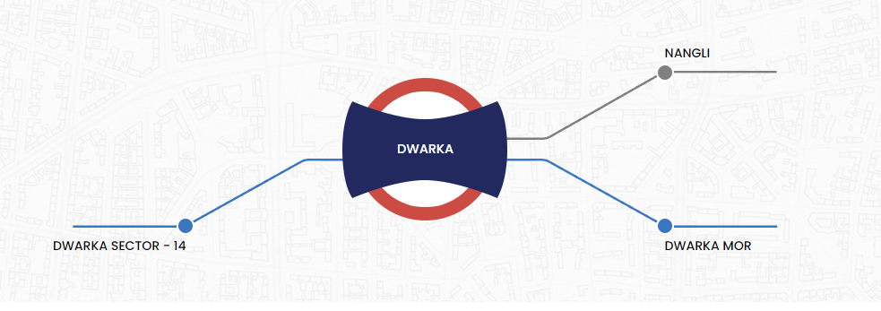 Delhi metro grey line route map