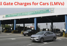 Toll Gate rates for Cars