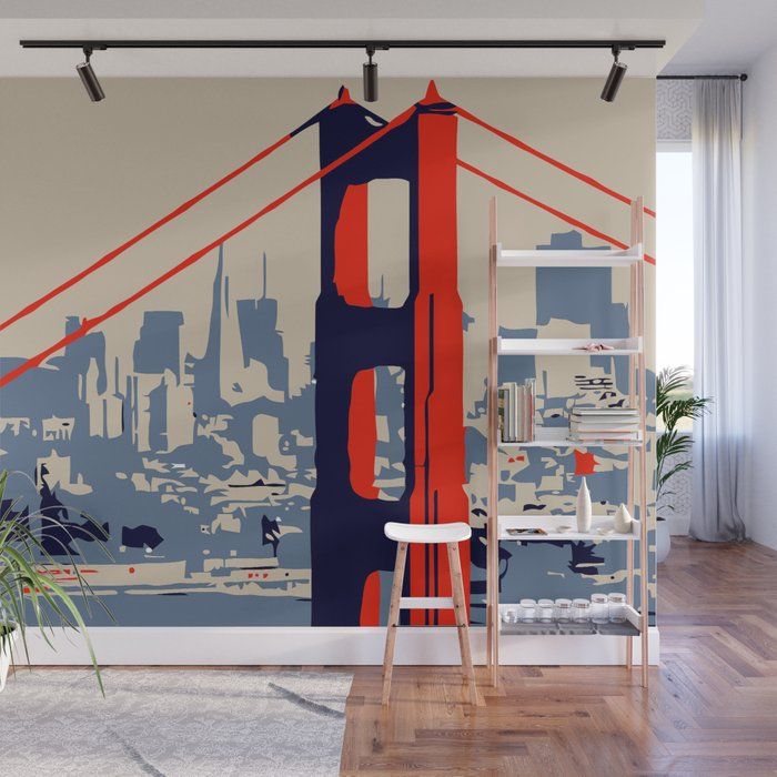 Cityscapes mural painting