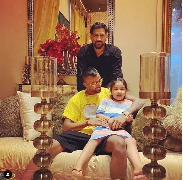 MS dhoni and Hardik pandya