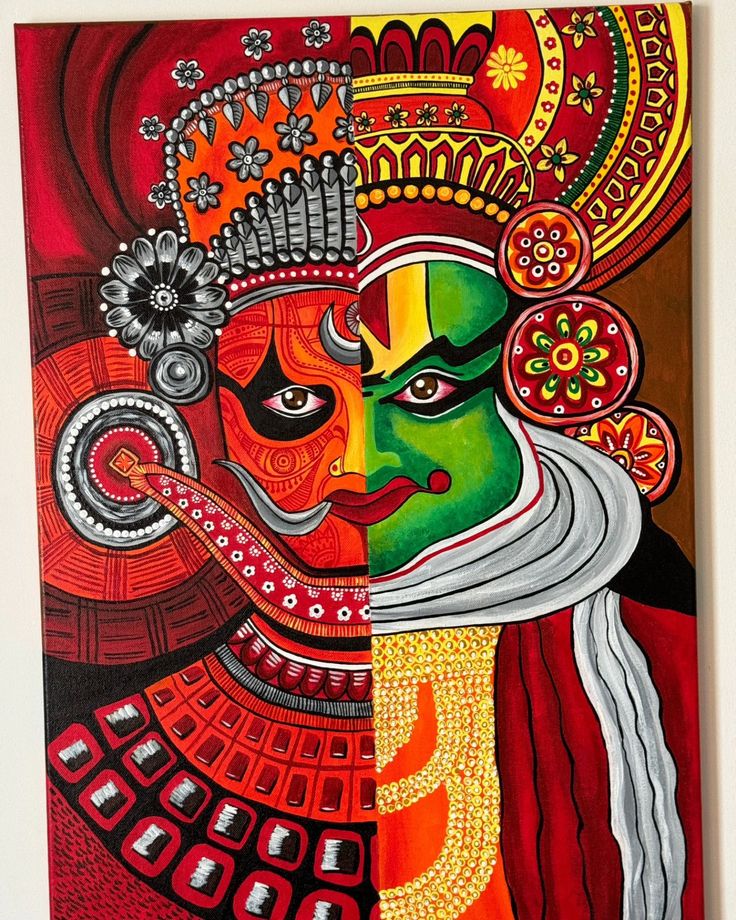 Kerala mural painting art work