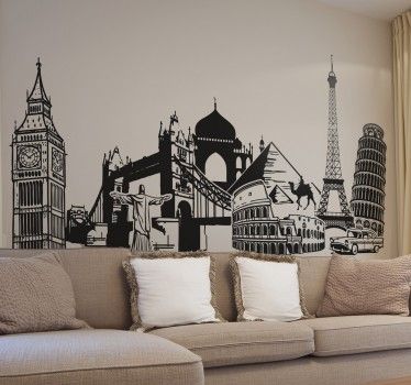 Wanderlust mural painting art