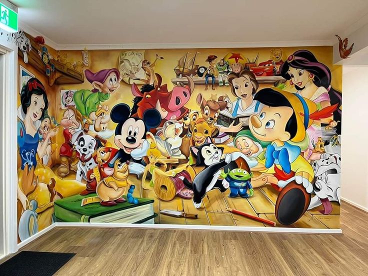 Children's themes in mural painting