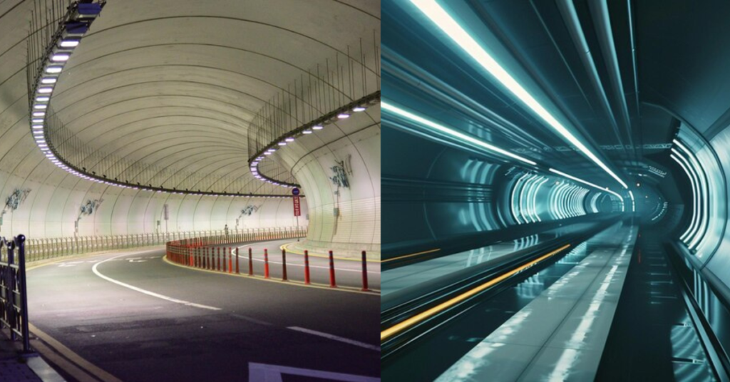 Bengaluru twin tube tunnels road illustration