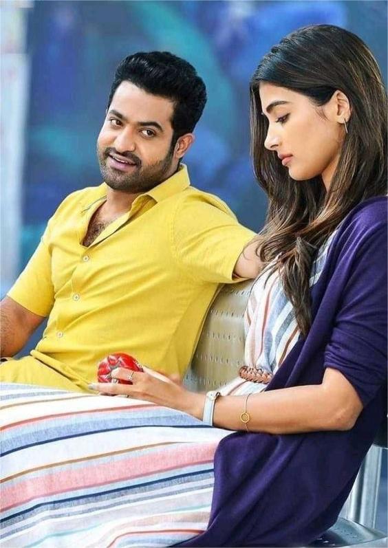 pooja hegde and Jr ntr