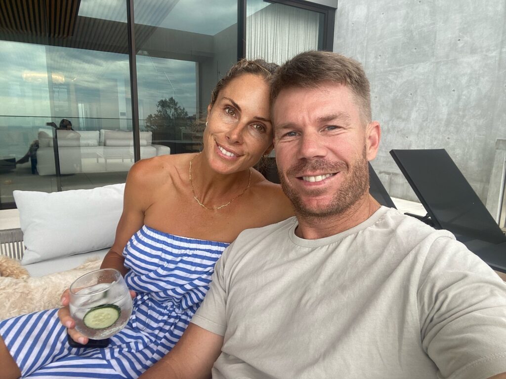 david warner and his wife