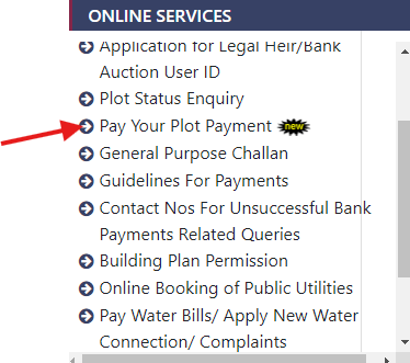 HUDA Plot Scheme plot payment
