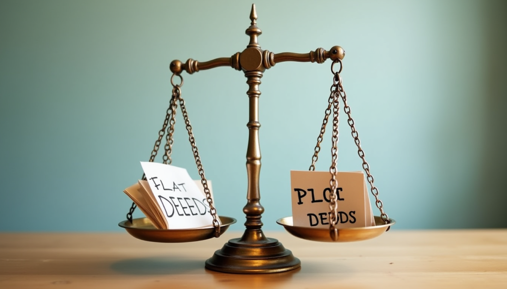 Plot vs Flat: legalties