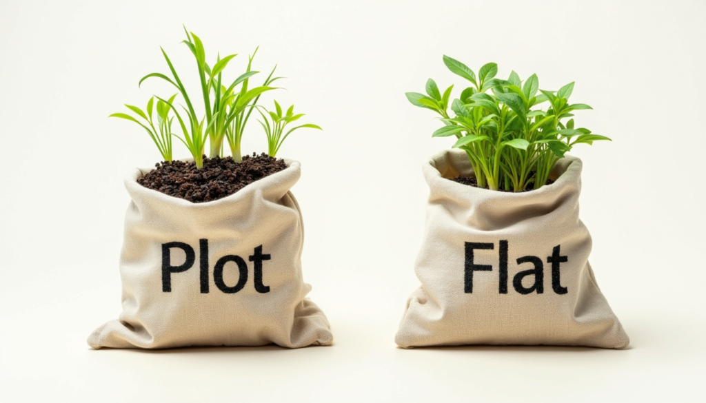 Plot vs Flat: Income