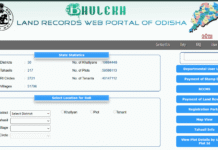 Bhulekh Odisha portal showing Odisha land records, RoR and Bhu Naksha map