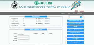 Bhulekh Odisha portal showing Odisha land records, RoR and Bhu Naksha map