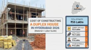 Construction cost in Hyderabad 2026