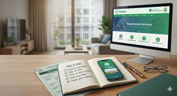 Property registration process Telangana