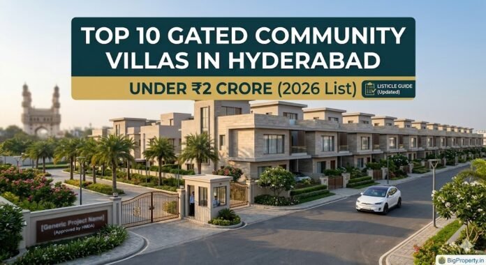Gated community villas in Hyderabad under 2 crore