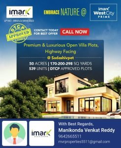 DTCP Approved Plots for sale in Sadhashivpet