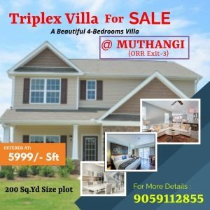 Luxury Villa for sale in Patancheru, Rangareddy.