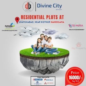 Residential Plots For Sale at Kothur-Nandigama, Telangana.