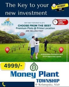 Residential Plots For Sale in Kolanupaka, Yadadri Bhuvanagiri.