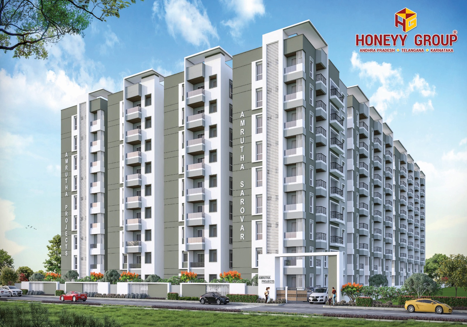 Honey Group's Apartment Flats For Sale in Kompally, Hyderabad.