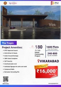 DTCP Approved Residential Plots For Sale in Vikarabad, Rangareddy.