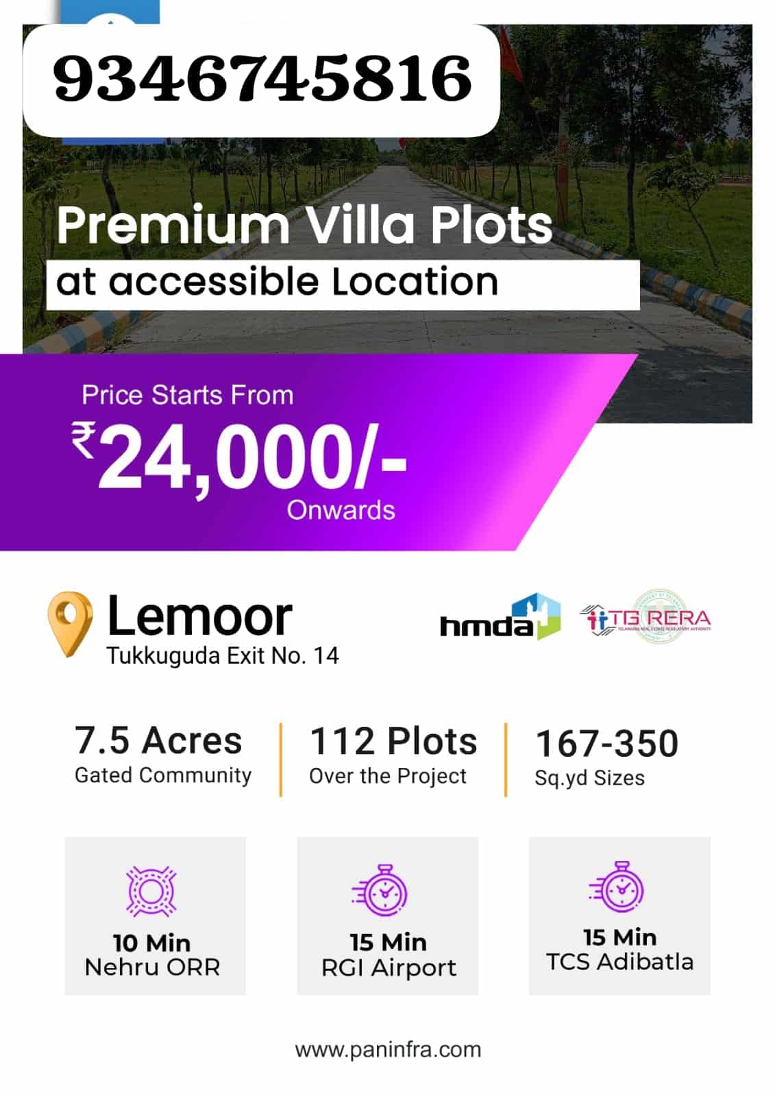 Plots for sale in Tukkuguda, Hyderabad