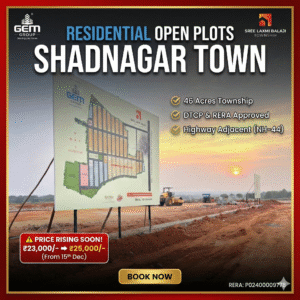 DTCP & RERA APPROVED VILLA PLOTS AT SHADNAGAR