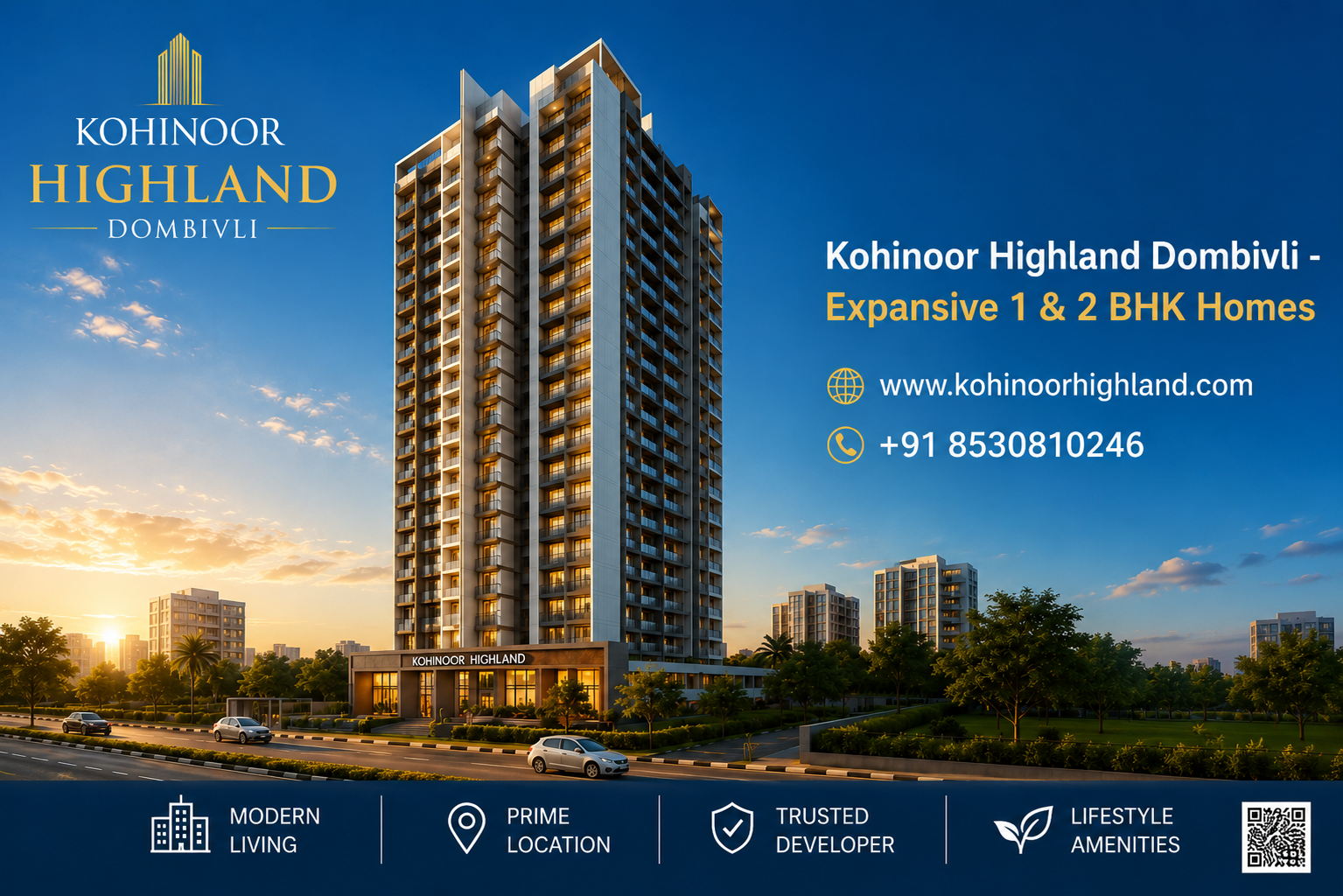 Kohinoor Highland Dombivli - Expansive 1 & 2 BHK Homes
